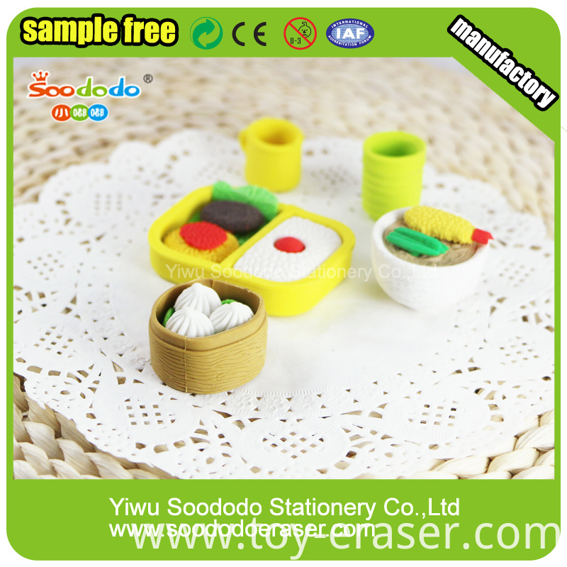 Chinese Food Eraser As Promotional Gift For Child China Manufacturer